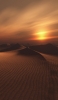 📱夕焼けと綺麗な砂漠 iPhone XS Max 壁紙・待ち受け