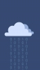 📱雲と2進数のデジタルの雨 iPhone 13 Pro Max 壁紙・待ち受け