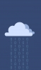 📱雲と2進数のデジタルの雨 iPhone 12 Pro Max 壁紙・待ち受け