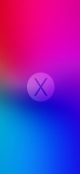 📱赤と青のグラデーションのX iPhone 11 Pro Max 壁紙・待ち受け