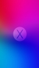 📱綺麗な青と赤のグラデーション X iPhone 13 Pro Max 壁紙・待ち受け
