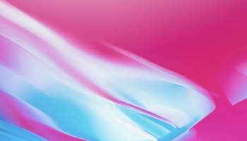 📱水色とピンクの液体 iPhone 11 Pro Max 壁紙・待ち受け