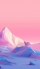 📱可愛いピンクの空と山 iPhone 13 Pro Max 壁紙・待ち受け