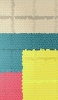📱茶色・緑・黄・ピンクのタイル状のテクスチャー iPhone 11 Pro Max 壁紙・待ち受け