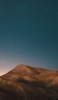 📱荒涼とした山と綺麗な星空 iPhone 11 Pro Max 壁紙・待ち受け