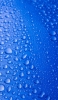 📱青い金属 大量の水滴 iPhone 11 Pro Max 壁紙・待ち受け