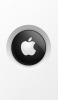 📱白の背景 黒と白のアップルのロゴマーク iPhone 11 Pro Max 壁紙・待ち受け