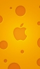 📱黄色いチーズ アップルのロゴ iPhone 13 Pro Max 壁紙・待ち受け