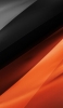 📱光沢のあるオレンジ・黒のテクスチャー iPhone XS Max 壁紙・待ち受け