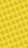 📱2色 イエロー アップルのロゴ パターン iPhone 12 Pro Max 壁紙・待ち受け