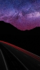📱紫 満天の星空 赤い車のライン iPhone SE (第1世代) 壁紙・待ち受け