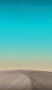 📱水色の空と砂漠のポリゴン iPhone 5 壁紙・待ち受け