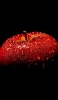 📱水滴がついた赤い林檎 iPhone 5 壁紙・待ち受け
