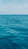 📱青い大海原と白い船 iPhone 5 壁紙・待ち受け