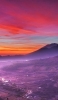 📱富士山と麓の街 夕焼け iPhone SE (第1世代) 壁紙・待ち受け