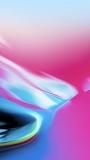 📱滑りのあるピンク・水色の液体 iPhone SE (第1世代) 壁紙・待ち受け