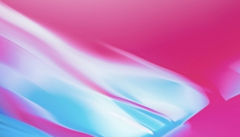 📱滑りのあるピンク・水色の液体 iPhone SE (第1世代) 壁紙・待ち受け