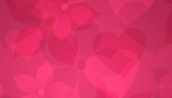 📱可愛いピンクの花とアート iPhone 6s 壁紙・待ち受け