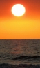 📱真っ赤な太陽と暗い海 iPhone 6s 壁紙・待ち受け