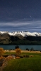 📱綺麗な星空と雪山と湖と大地 iPhone 6s 壁紙・待ち受け