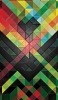 📱鮮やかなカラフルな三角のテクスチャー iPhone 7 壁紙・待ち受け