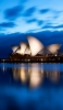 📱綺麗な海沿いのシドニー・オペラハウス iPhone 7 壁紙・待ち受け