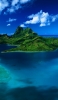 📱青い海と無人島 iPhone 7 壁紙・待ち受け
