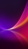 📱綺麗な紫の背景・ピンクと黄色の線 iPhone SE (第3世代) 壁紙・待ち受け