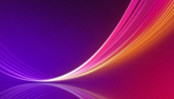 📱綺麗な紫の背景・ピンクと黄色の線 iPhone SE (第3世代) 壁紙・待ち受け