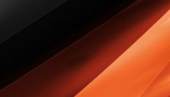 📱スタイリッシュな黒とオレンジの背景 iPhone 6s 壁紙・待ち受け