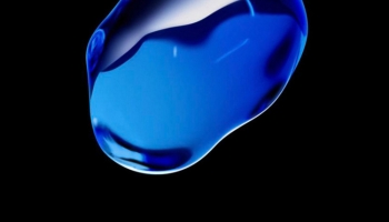 📱青い水のドロップ iPhone 6 壁紙・待ち受け