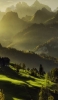 📱緑 壮大な自然 山脈 iPhone 6s 壁紙・待ち受け
