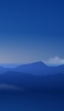 📱青い墨で描いたような山脈 iPhone 6s 壁紙・待ち受け