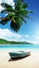 📱青空と海と水色の船 iPhone SE (第3世代) 壁紙・待ち受け