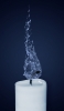 📱白い蝋燭の凍りついた炎 iPhone SE (第2世代) 壁紙・待ち受け