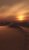 📱綺麗な夕日とサハラ砂漠 iPhone 6s 壁紙・待ち受け