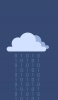 📱雲から降るデジタルの雨 iPhone 8 壁紙・待ち受け