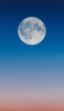 📱綺麗な満月 グラデーションの空 iPhone SE (第2世代) 壁紙・待ち受け