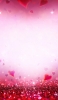 📱可愛いピンクのハートとキラキラ iPhone 6s 壁紙・待ち受け