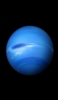 📱黒の背景 シンプルな青い惑星 iPhone 7 壁紙・待ち受け