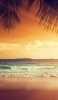 📱夕日 金色の風景 綺麗な海 iPhone 6 壁紙・待ち受け