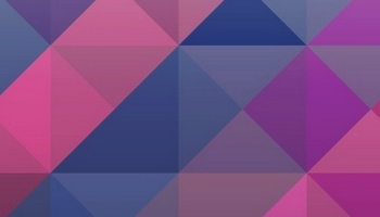 📱赤・紫・ピンクの三角の集合体 iPhone SE (第3世代) 壁紙・待ち受け