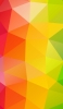 📱赤・オレンジ・黄・緑のグラデーションの三角のテクスチャー iPhone SE (第3世代) 壁紙・待ち受け