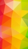 📱赤・オレンジ・黄・緑のグラデーションの三角のテクスチャー iPhone SE (第2世代) 壁紙・待ち受け