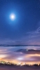 📱青く照らす月と風景 iPhone XR 壁紙・待ち受け
