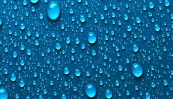 📱水滴のついた綺麗な青 iPhone XR 壁紙・待ち受け