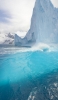 📱南極の海と氷山 iPhone XR 壁紙・待ち受け
