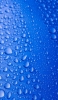 📱濃い青いガラスと水滴 iPhone XR 壁紙・待ち受け