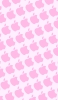 📱ピンク色のアップルのロゴ パターン iPhone SE (第3世代) 壁紙・待ち受け