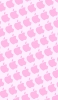 📱ピンク色のアップルのロゴ パターン AQUOS sense4 basic 壁紙・待ち受け